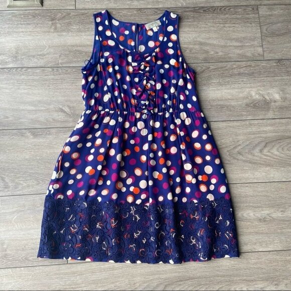 Anthropologie Moulinette Soeurs Silk Sleeveless Lace Dress - Picture 4 of 16